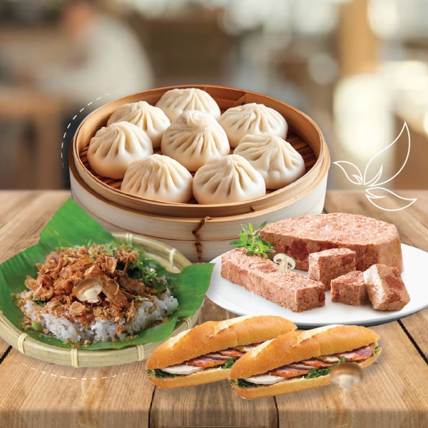 Pate ngũ cốc kết hợp đa dạng món ăn