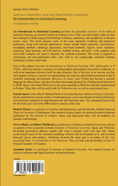 An Introduction to Statistical Learning in Python