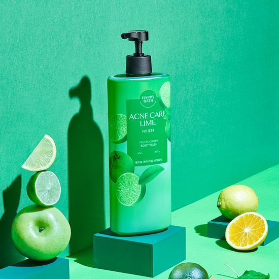Happy Bath Fruits Crush Acne Care Lime Body wash