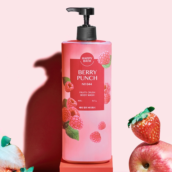 Happy Bath Fruits Berry Punch Body Wash 900g No.044