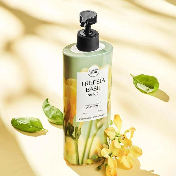 Happy Bath Flower Therapy Body Wash Freesia & Basil