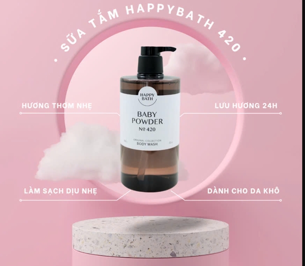 Happy Bath Original Baby Powder Body Wash No.420