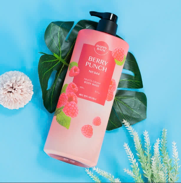 Happy Bath Fruits Berry Punch Body Wash 900g No.044