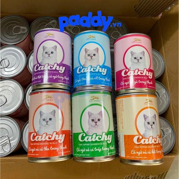 Pate Mèo Catchy Nhiều Vị Lon 400g