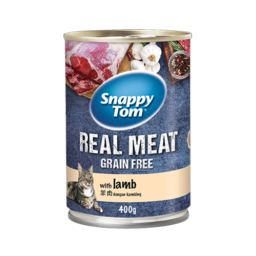 Pate Mèo Snappy Tom Real Fish - Lon 400g