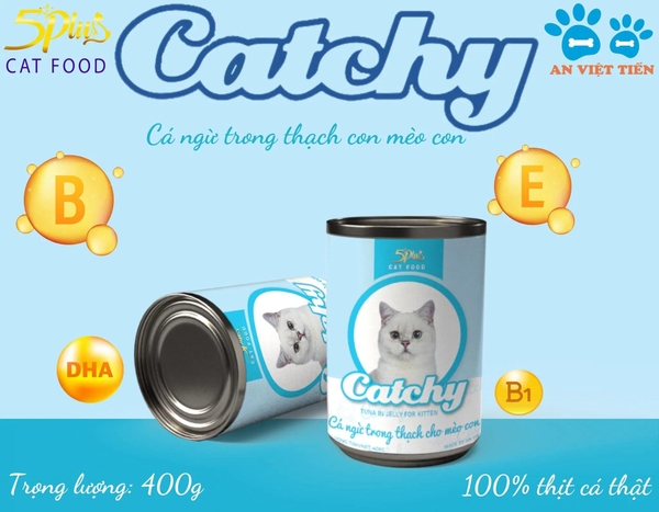 Pate Mèo Catchy Nhiều Vị Lon 400g