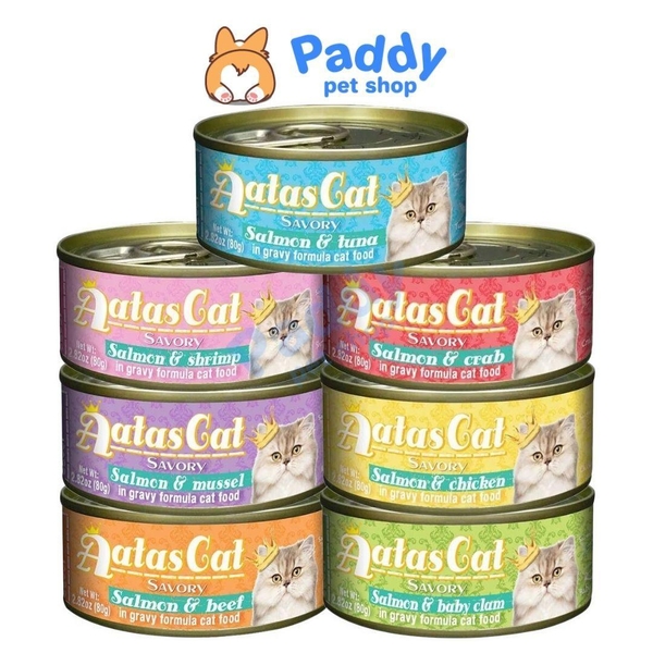 Pate AATAS Cho Mèo Mọi Lứa Tuổi (Lon nhỏ 80g)