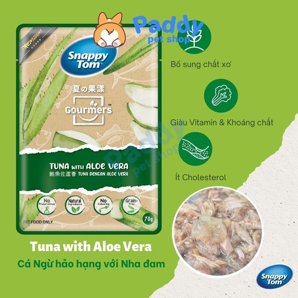 Pate Mèo Snappy Tom Cá Ngừ Mix Trái Cây 70g
