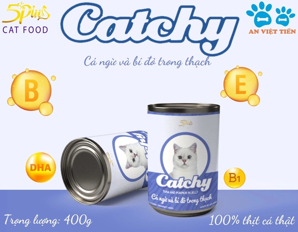 Pate Mèo Catchy Nhiều Vị Lon 400g