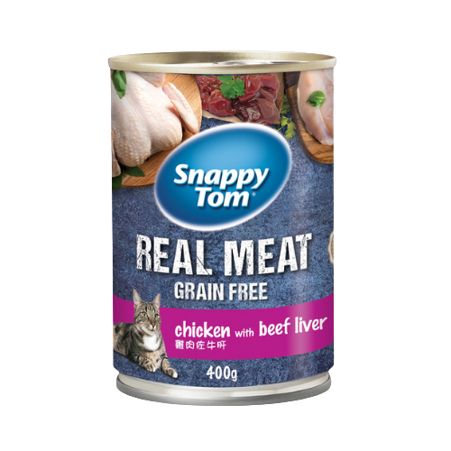 Pate Mèo Snappy Tom Real Fish - Lon 400g