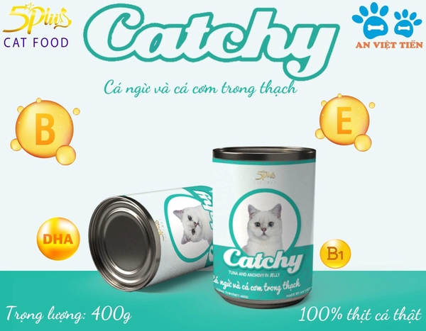 Pate Mèo Catchy Nhiều Vị Lon 400g
