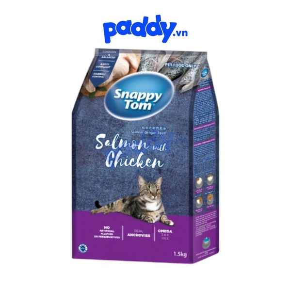 Hạt Cho Mèo Snappy Tom Mix Cá Sấy