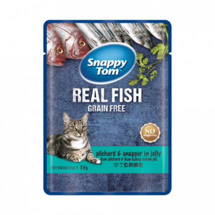 Pate Mèo Snappy Tom Real Fish Nhiều Vị 85g