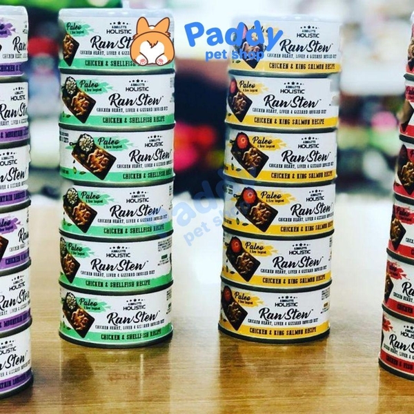 Pate Absolute Holistic RawStew Cho Chó Mèo (Lon 80g)