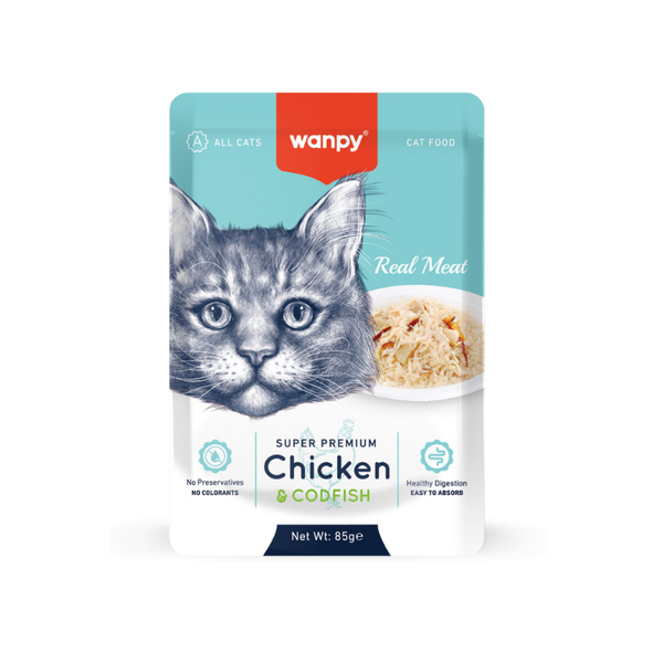 Pate Cho Mèo Wanpy Thịt Gà Thật 80g