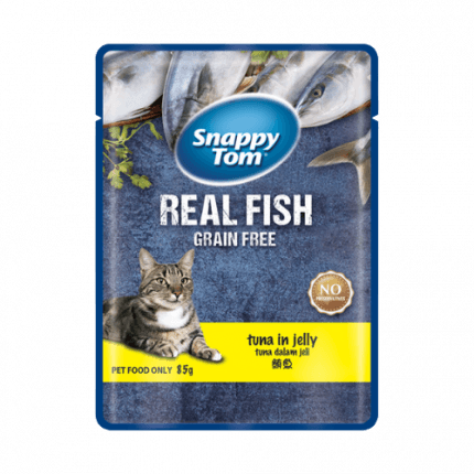 Pate Mèo Snappy Tom Real Fish Nhiều Vị 85g