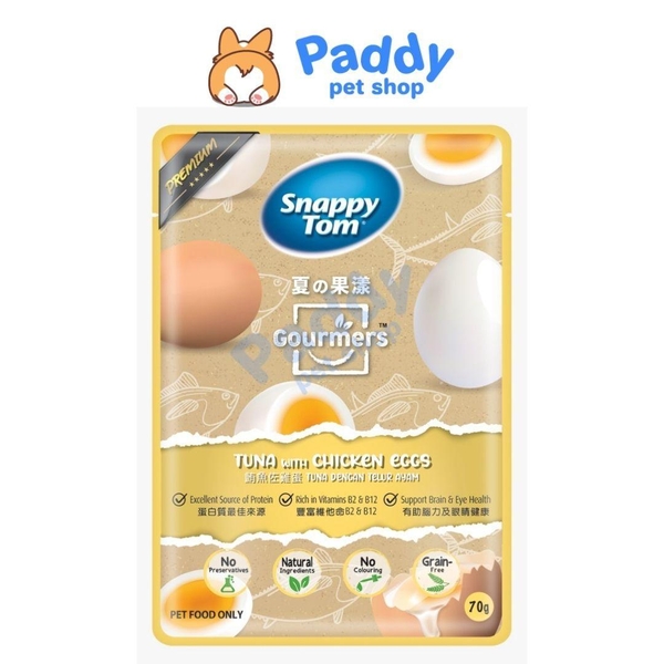 Pate Mèo Snappy Tom Cá Ngừ Mix Trái Cây 70g