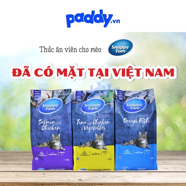 Hạt Cho Mèo Snappy Tom Mix Cá Sấy