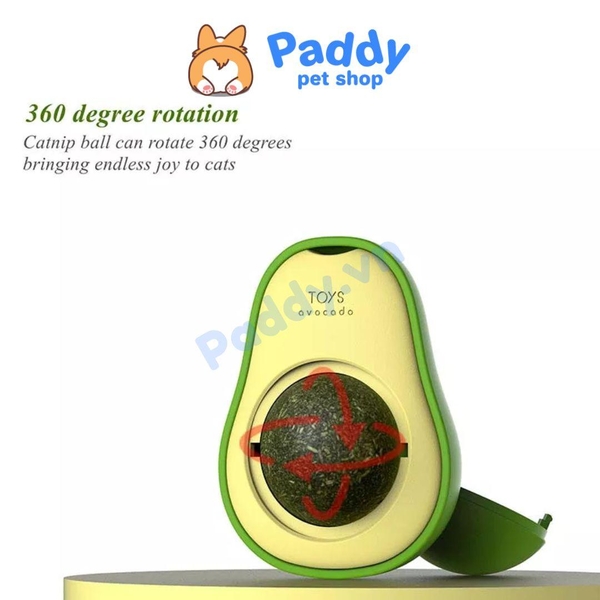 Cỏ Mèo Gắn Tường Xoay Hình Đồ Chơi Cho Mèo