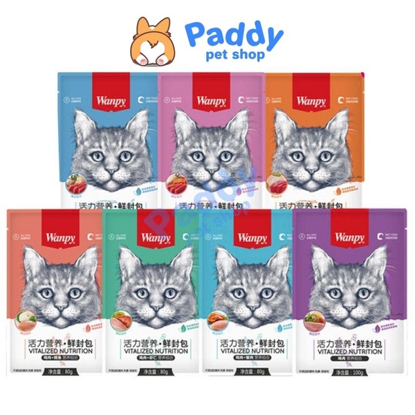 Pate Mèo Wanpy Súp Thịt Tươi 80g