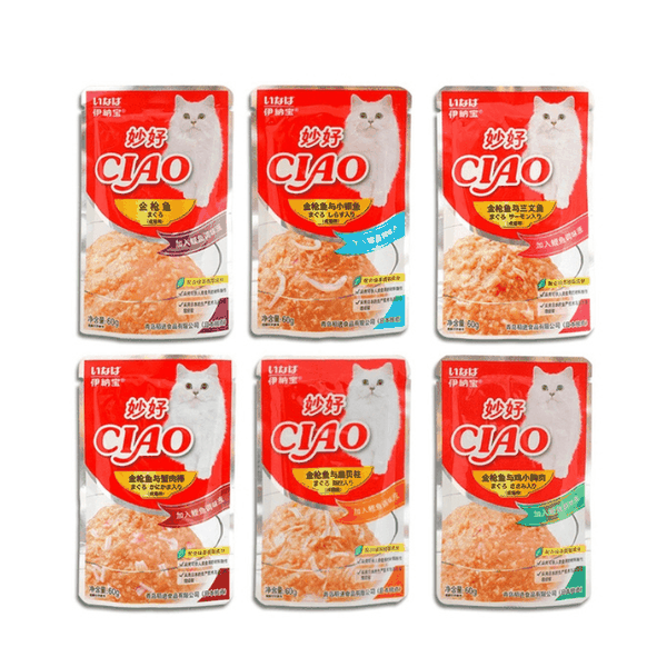 Pate Mèo Ciao 6 Vị Thơm Ngon 60g