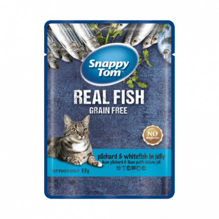 Pate Mèo Snappy Tom Real Fish Nhiều Vị 85g