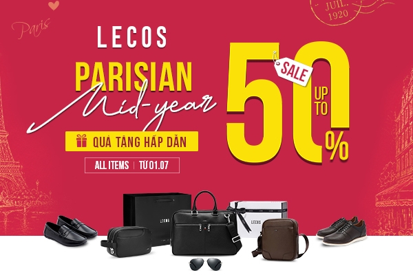 PARISIAN MID-YEAR SALE | ƯU ĐÃI LÊN ĐẾN 50% TOÀN BỘ SẢN PHẨM + QUÀ TẶNG HẤP DẪN