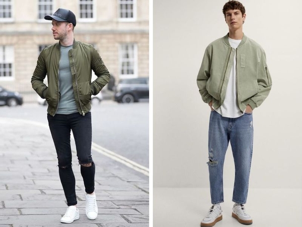Giày retro sneaker phối cùng trang phục hiện đại street style