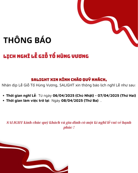 THÔNG BÁO: Lịch nghĩ Lễ Giỗ Tổ Hùng Vương