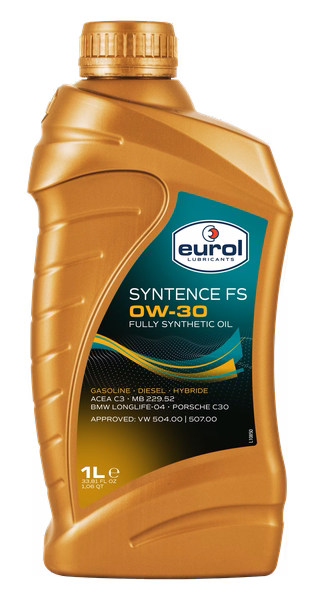Eurol Syntence FS 0W‑30 E100016 – Dầu Động Cơ Tổng Hợp Cao Cấp, Chuẩn ACEA C3, MB 229.52, BMW LL‑04, VW 504.00/507.00