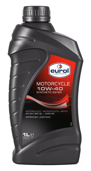 Dầu Nhớt Xe Máy Bán Tổng Hợp 10W-40 – Eurol Motorcycle | E100097 | Chuẩn API SN, JASO MA2 | Bảo Vệ Tối Ưu Cho Ly Hợp Ướt
