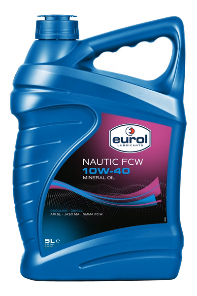 Dầu Nhớt Động Cơ Thuyền 4 Thì 10W-40 - Eurol Nautic L E100144 | Chuẩn API SL, JASO MA, NMMA FC-W, Bền Nhiệt, Kháng Muối