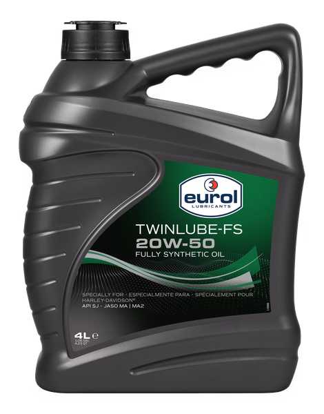 Dầu Nhớt Tổng Hợp 20W-50 Cho Harley – Eurol Harley Twinlube FS E100376 | API SN, JASO MA2, Chịu Nhiệt Cao, Bảo Vệ Động Cơ