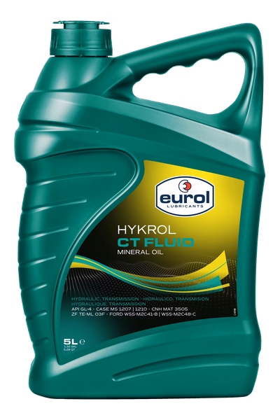 Dầu UTTO Eurol Hykrol CT Fluid ISO-VG 46 – Truyền động & Thủy lực đa năng cho phanh ướt | API GL-4, ZF 03F, CNH 3505, JD J20D
