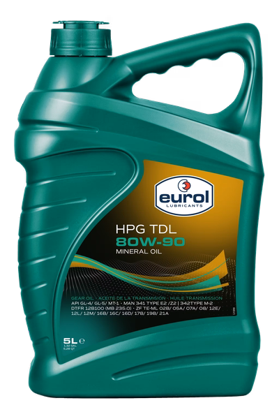 Dầu cầu – hộp số Eurol HPG 80W-90 GL-4/GL-5 Phù hợp cả cầu & hộp số | Chuẩn API GL-5, SAE J2360, ZF, MAN, Renault
