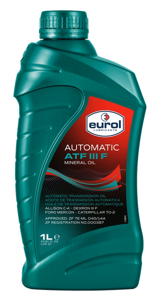 Dầu hộp số tự động gốc khoáng - Eurol ATF III F Mineral | Chuẩn Dexron III F, Mercon, chịu nhiệt cao đến 250°C