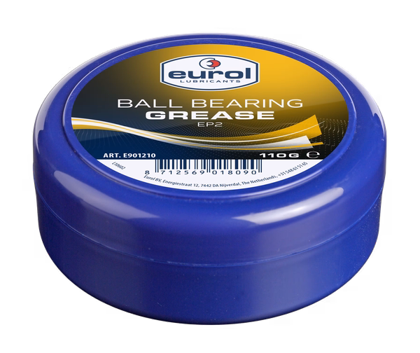 Mỡ Bôi Trơn Vòng Bi Chịu Tải - Eurol Ball Bearing Grease EP 2 110g (E901210) | Màu vàng nhạt, NLGI 2, bảo vệ ổ bi vượt trội