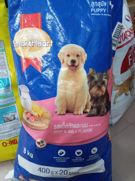 Smartheart puppy chó con bao 8kg