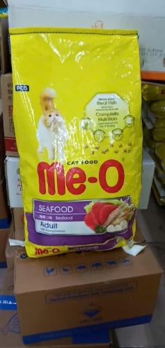 7kg Nguyên hạt - Thức ăn cho mèo lớn Me-O bao (các vị)