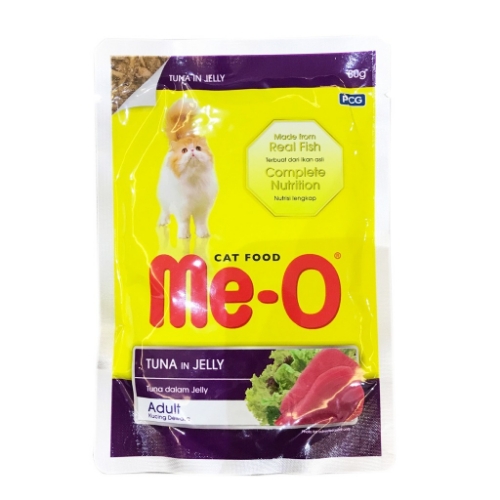Pate Mèo Súp Mèo vị Cá Ngừ Nấu Đông In Jelly Me-O 80g