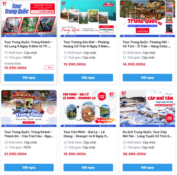 du lịch trung quốc 2025