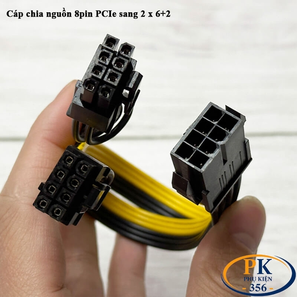 Cáp chia nguồn card màn hình 8 Pin sang 2 x 8 Pin