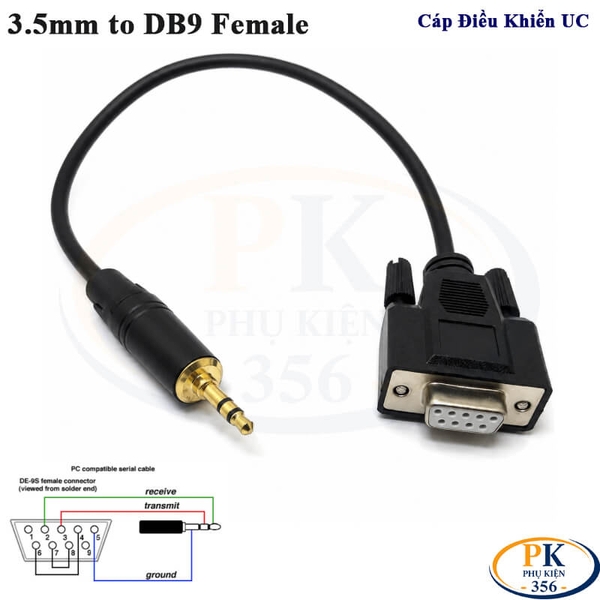 Cáp Điều Khiển UC-DB9F-3.5MM RS232 DB9 Female to 3.5mm Serial