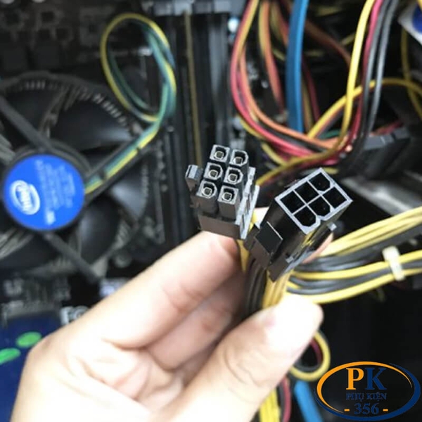 Cáp PCIe 6 Pin sang 2 x 8 Pin 20cm cho VGA