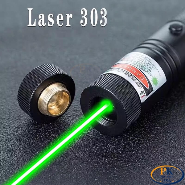 Bộ đèn laser xanh Laser 303 kèm pin 18650 và sạc USB