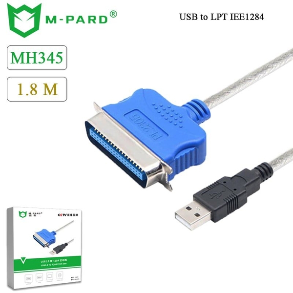 Dây cáp máy in USB to LPT IEEE1284 M-pard MH345