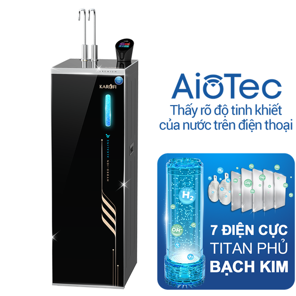 Máy lọc nước nóng lạnh Hydro-ion Kiềm Karofi SA8 PREMIUM