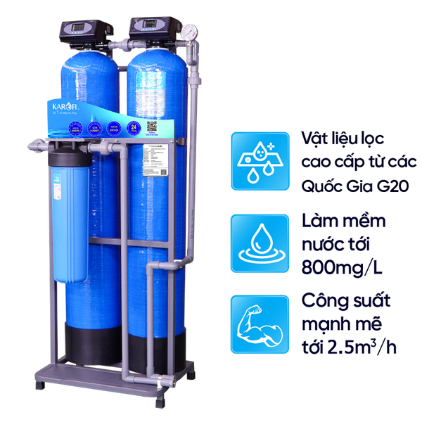 Máy lọc nước tổng đầu nguồn Karofi KTF - 222C