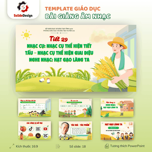 GD48 - Bài giảng Âm Nhạc - Nhạc Hạt Gạo Làng Ta