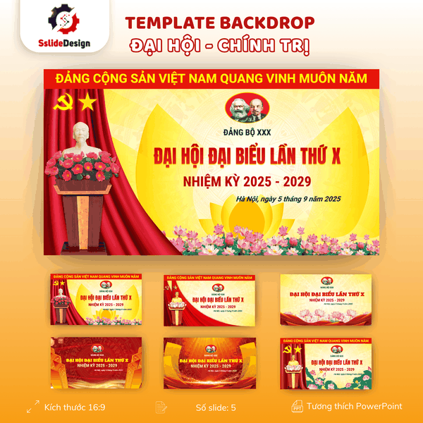 DH14 - Backdrop Đại hội